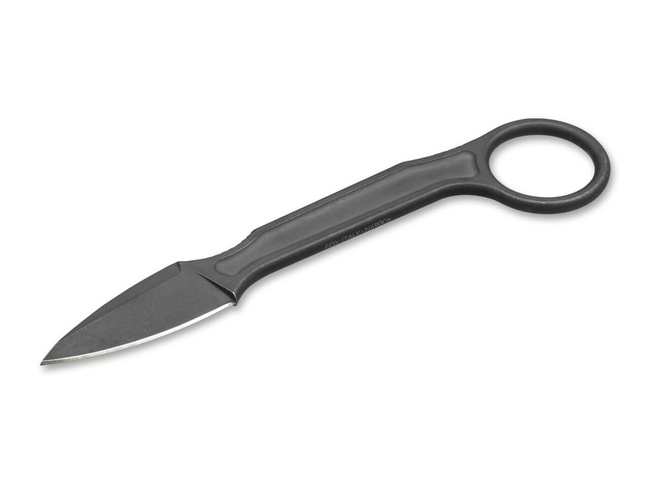 FIXED BLADE KNIFE - "SPADE PLAIN" - Bastinelli® Knives - BLACK