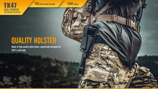 Flashlight Fenix TK47, water resistant