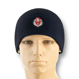Winter fleece cap with insignia for Senior Officers POMPIERII ISU/DSU – Dark Navy