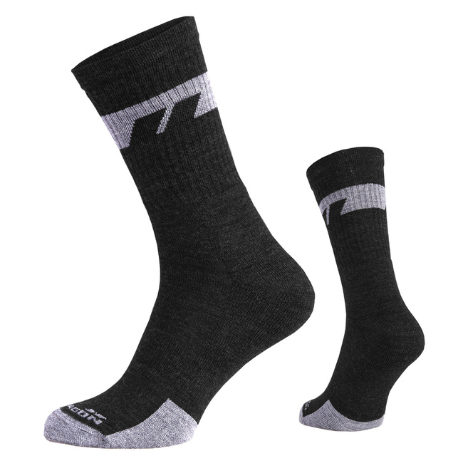 SOCKS - ALPINE MERINO MEDIUM - Pentagon - BLACK