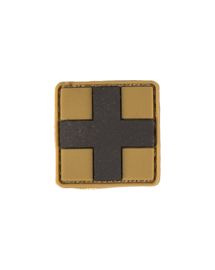 PVC 3D FIRST-AID PATCH WITH HOOK&LOOP CLOSURE - Mil-Tec® - COYOTE - SMALL