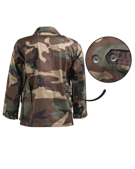 BDU JACKET IN AMERICAN ARMY STYLE - FOR KIDS - Mil-Tec - WOODLAND