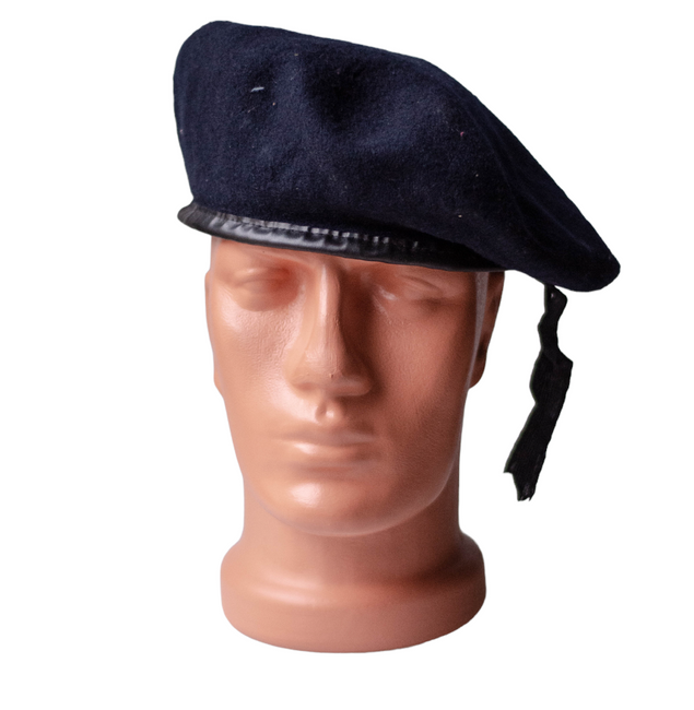 DARK BLUE BERET - MILITARY SURPLUS ROMANIAN ARMY - USED