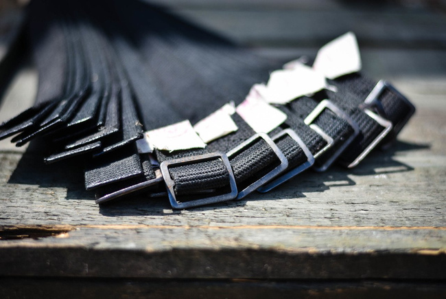 Black textile belt Romanian Army Surplus