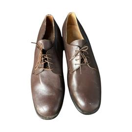 Leather shoes RSR Period - Military surplus from the Romanian army - Brown - In good condition