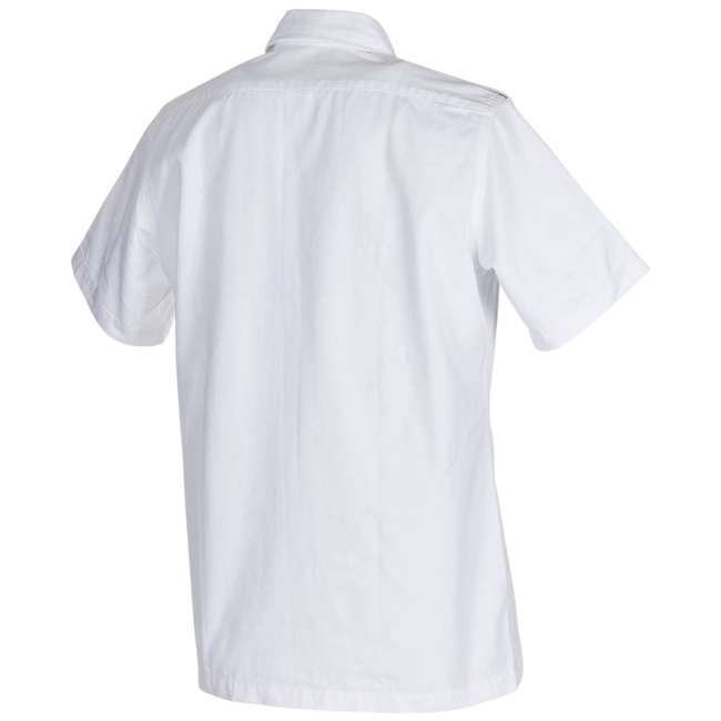 SHORT-SLEEVED SHIRT - DUTCH ARMY NL MILITARY SURPLUS  - WHITE - USED