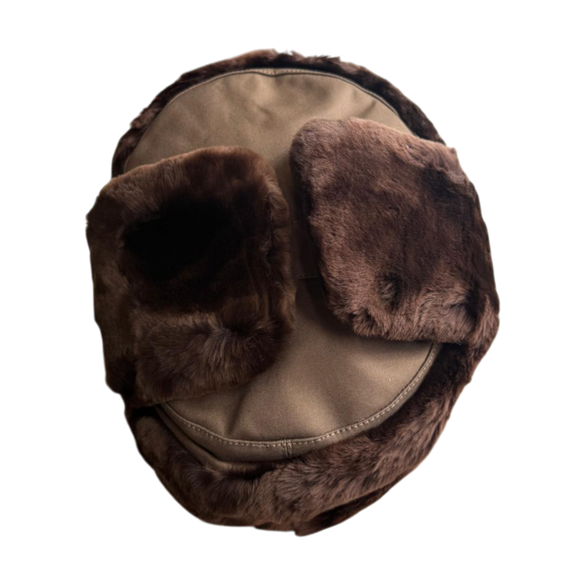 Fur hat, Cold War era, Romanian Army Surplus - Brown