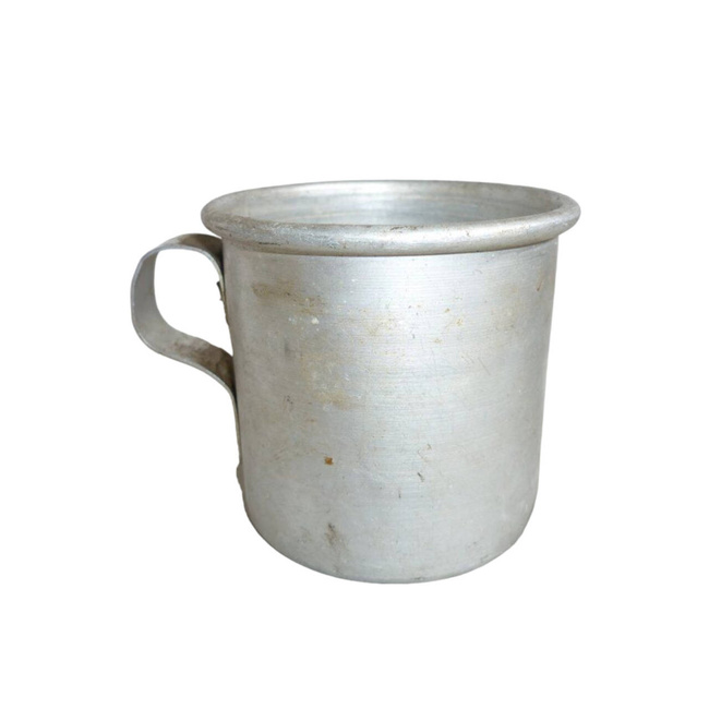 SMALL ALUMINIUM DRINKING CUP FOR BULGARIAN SOLDIER - WWII - LIKE NEW