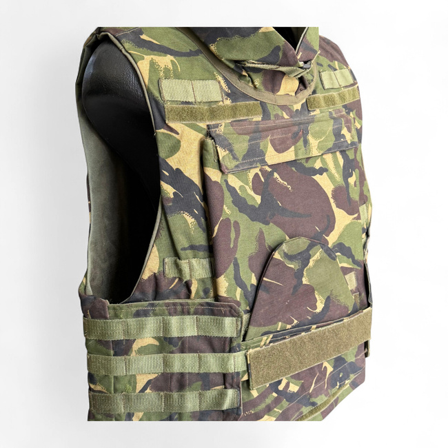 MOLLE TACTICAL VEST - CAMOUFLAGE DPM - MILITARY SURPLUS ROMANIAN ARMY - IN GOOD CONDITION