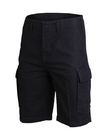 GERMAN Black PREWASH MOLESKIN BERMUDA