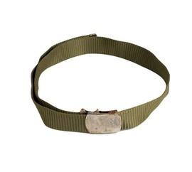 TEXTILE BELT, OD GREEN - GREEK MILITARY SURPLUS - USED