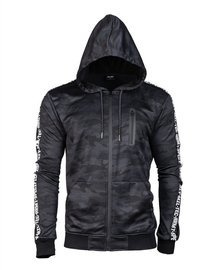 TRAINING JACKET, ZIPPED HOODIE - Mil-Tec® - DARK CAMO