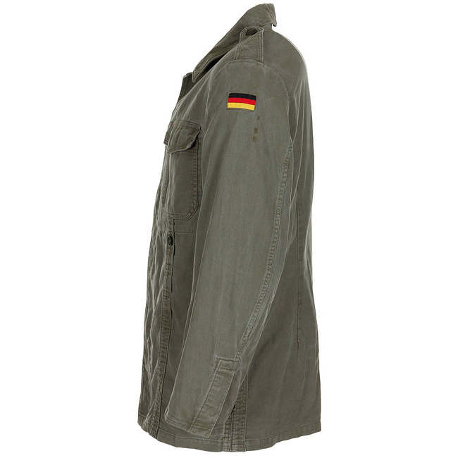 Moleskin military jacket - Military surplus from the German Army - OD green - Used