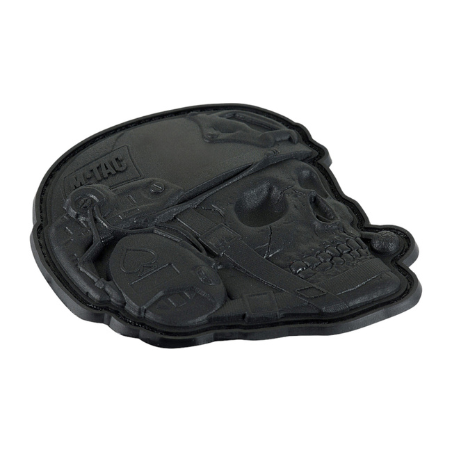 OPERATOR SKULL PATCH - 3D PVC - BLACK - M-TAC