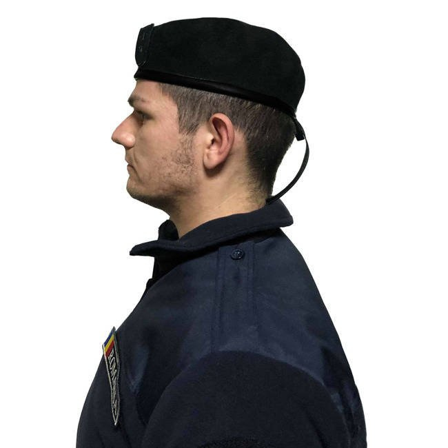 Textile beret - Black