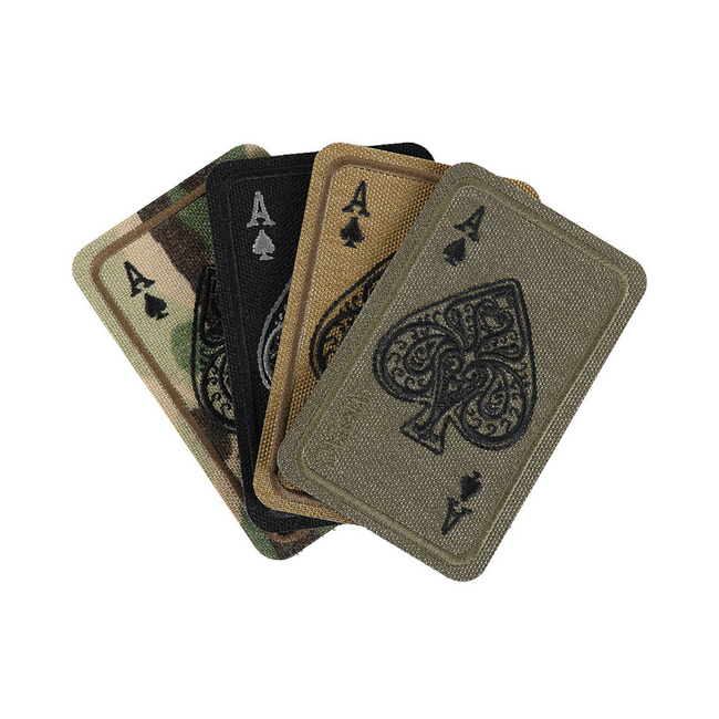 ACE OF SPADES PATCH (EMBROIDERED) - CORDURA - RANGER GREEN - M-TAC
