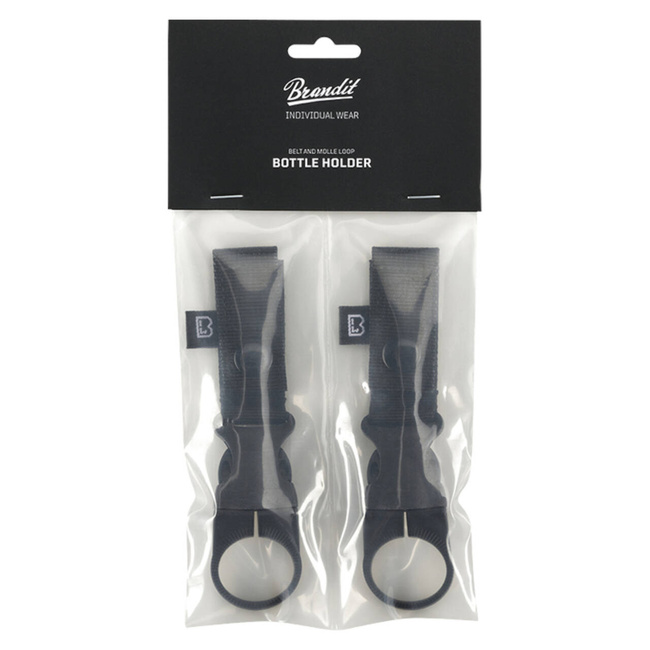 BELT HOLDER FOR BOTTLE - MOLLE - 2 PCS - BLACK - BRANDIT