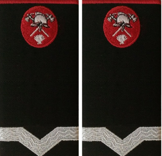 Grade Military Master Class 5 firefighters IGSU