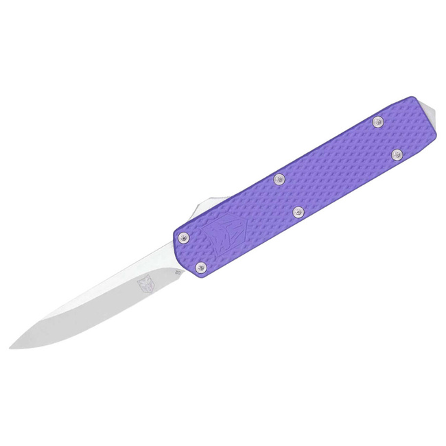 MINI PURPLE MAMBA GEN II DROP NOT SERRATED POCKET KNIFE - CobraTec