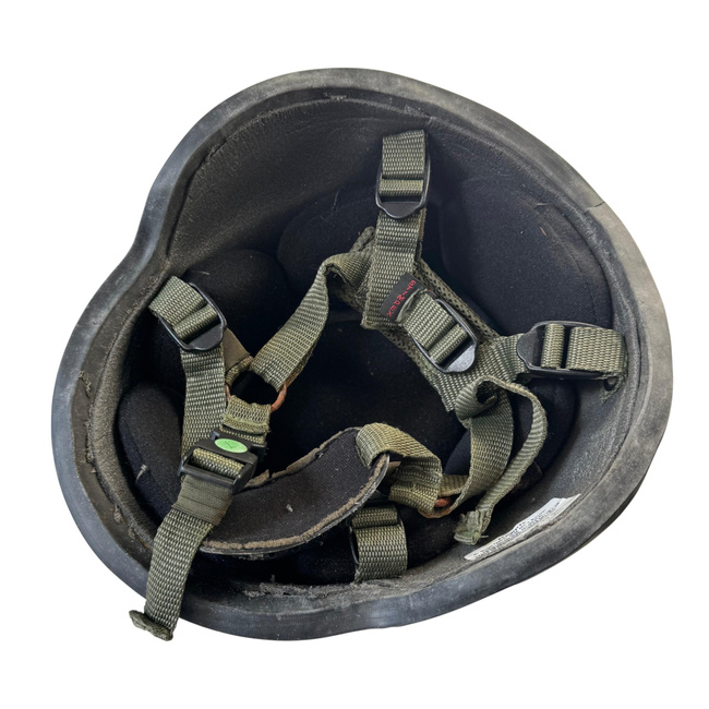 Ballistic Protection Helmet - Kevlar - Romanian Armed Forces Military Surplus - Olive Drab Green - Like New