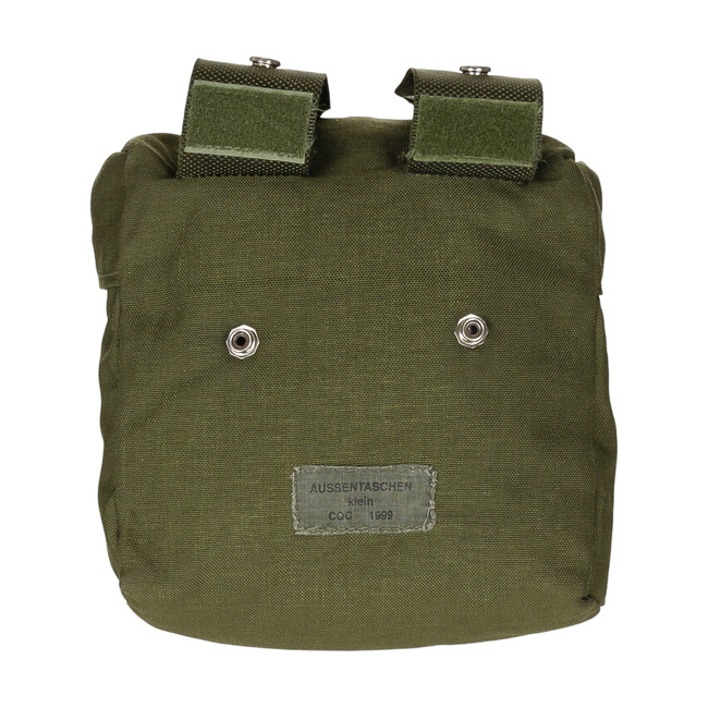 SMALL SIDE POUCH - KAZ03 - AUSTRIAN ARMY MILITARY SURPLUS - GREEN OD - USED