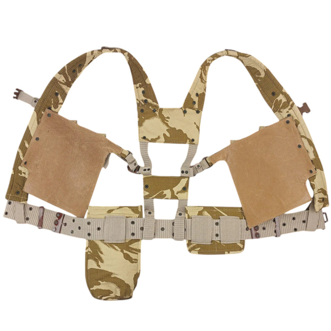 HARNESS, TACTICAL VEST - RIPSTOP CANVAS -  DDPM DESERT CAMO - GENUINE MILITARY SURPLUS ROMANIAN ARMY - NEW