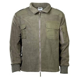 FLEECE-JACKET ZIPPER OLIVE
