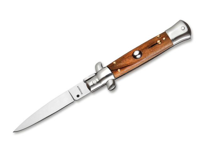 SICILIAN NEEDLE OLIVE WOOD POCKET KNIFE - BOKER