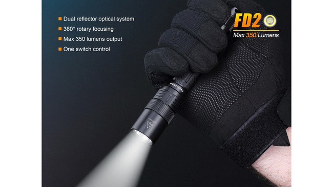 Flashlight Fenix FD20, water resistant