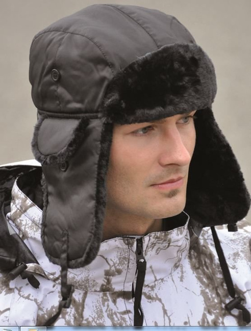 FUR HAT MA1 - Mil-Tec - BLACK