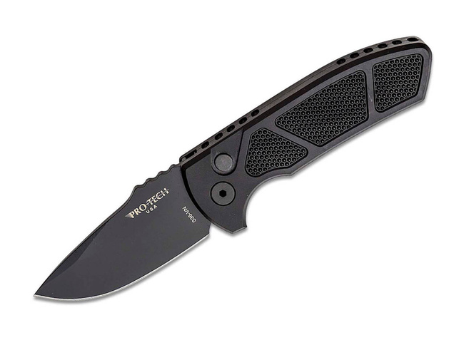 POCKET KNIFE LG407 LES GEORGE SBR AUTOMATIC - BLACK