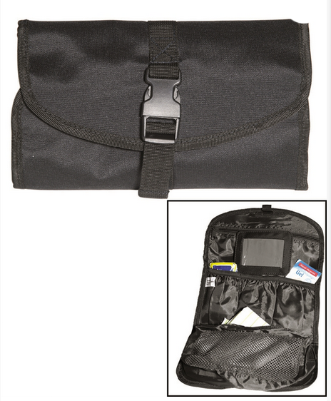 BRITISH TOILET BAG - 26.5 x 16.5 CM - Mil-Tec - BLACK