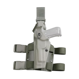 Detachable tactical holster - Safariland Mod. 6005 SLS - left-side attachment - Foliage Green