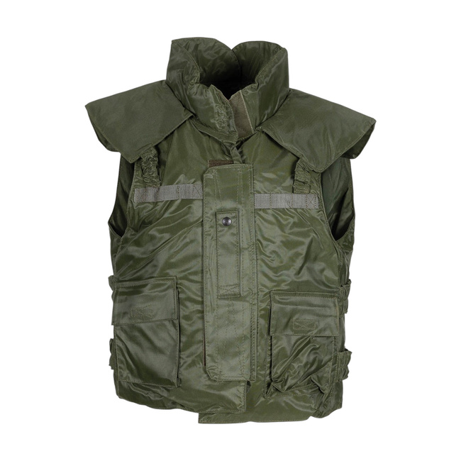 FLAK VEST - ITALIAN ARMY MILITARY SURPLUS - OD GREEN - USED
