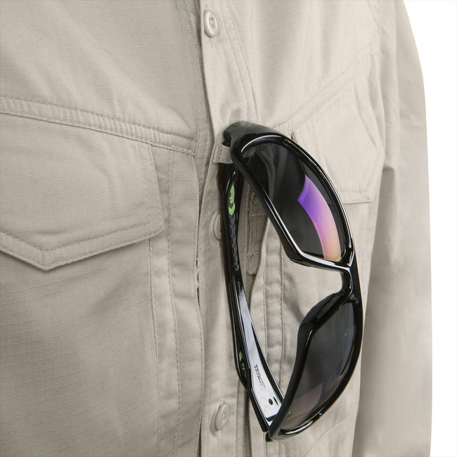 DEFENDER MK2 SHIRT LONG SLEEVE® - POLYCOTTON RIPSTOP - KHAKI - HELIKON