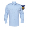CADRES SHIRT BLOUSE WITH LONG SLEEVES, POCKETS AND EPAULETS - WOMEN - BLUE - POLITIA LOCALA