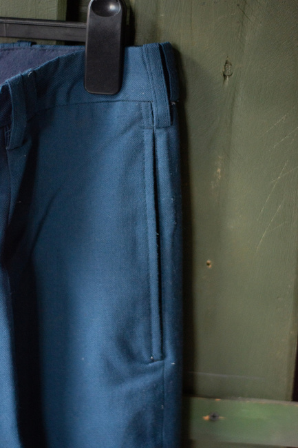NAVY BLUE TROUSERS - ROMANIAN MILITARY SURPLUS - USED
