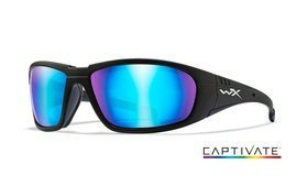 Glasses - Wileyx - BOSS - Captivate Blue Mirror Matte Black Frame