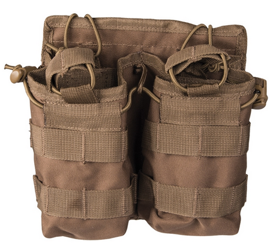 MAGAZINE DOUBLE POUCH - OPEN TOP - Mil-Tec® - COYOTE