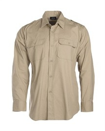 LONG SLEEVE TROPICAL SHIRT - Mil-Tec® - KHAKI
