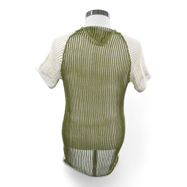 Hálós Póló - Dán Hadsereg Katonai Surplus - OD/Fehér - Használt