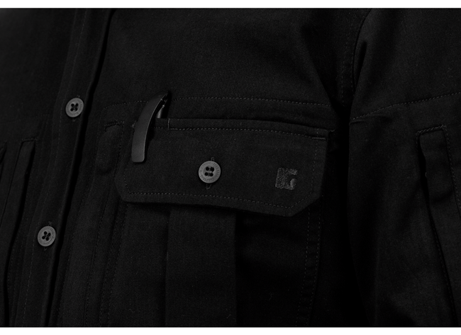 BUTTON UP PICEA SHIRT LS - CLAWGEAR® - BLACK