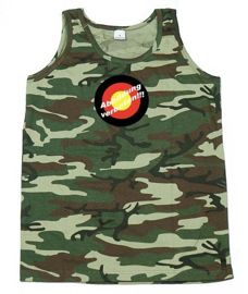 WOODLAND CAMO TANK TOP W/ ´EAGLE´ BADGE