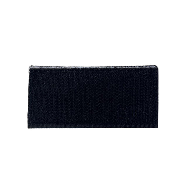 Emblema Steag Romania - 7 x 3,5 cm - Aplicare Velcro (cu scai) - Contur Negru brodat