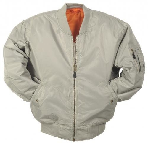 JACKET US MA1 FLIGHT SILVER