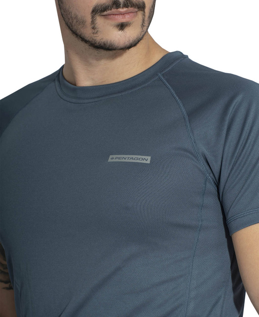 ACTIVITY T-SHIRT - BODY SHOCK - Pentagon - CHARCOAL BLUE