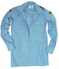 GERMAN NAVY SHIRT - BLUE - MILITARY SURPLUS - USED
