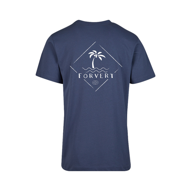 T-SHIRT - FORVERT PRINT - VINTAGE BLUE - LOMPOC - BRANDIT