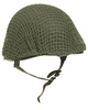 CAMOUFLAGE NETTING FOR M44 STEEL HELMET - US MILITARY SURPLUS - USED
