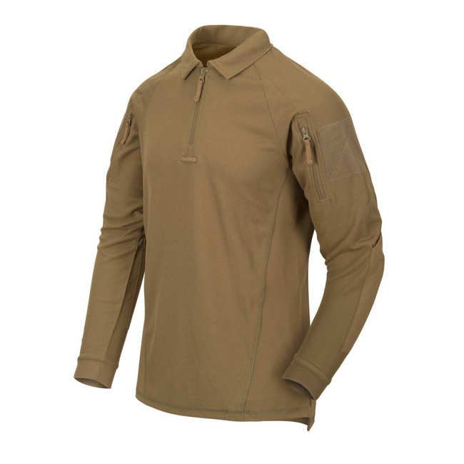 LONG SLEEVE POLO SHIRT - "RANGE®" - Helikon Tex® - COYOTE